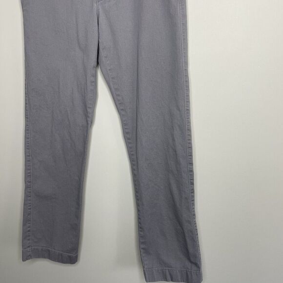 J.CREW Pants Men 29 x 30 Straight Fit Chino Gray Cotton Blend H3186 - Picture 5 of 16